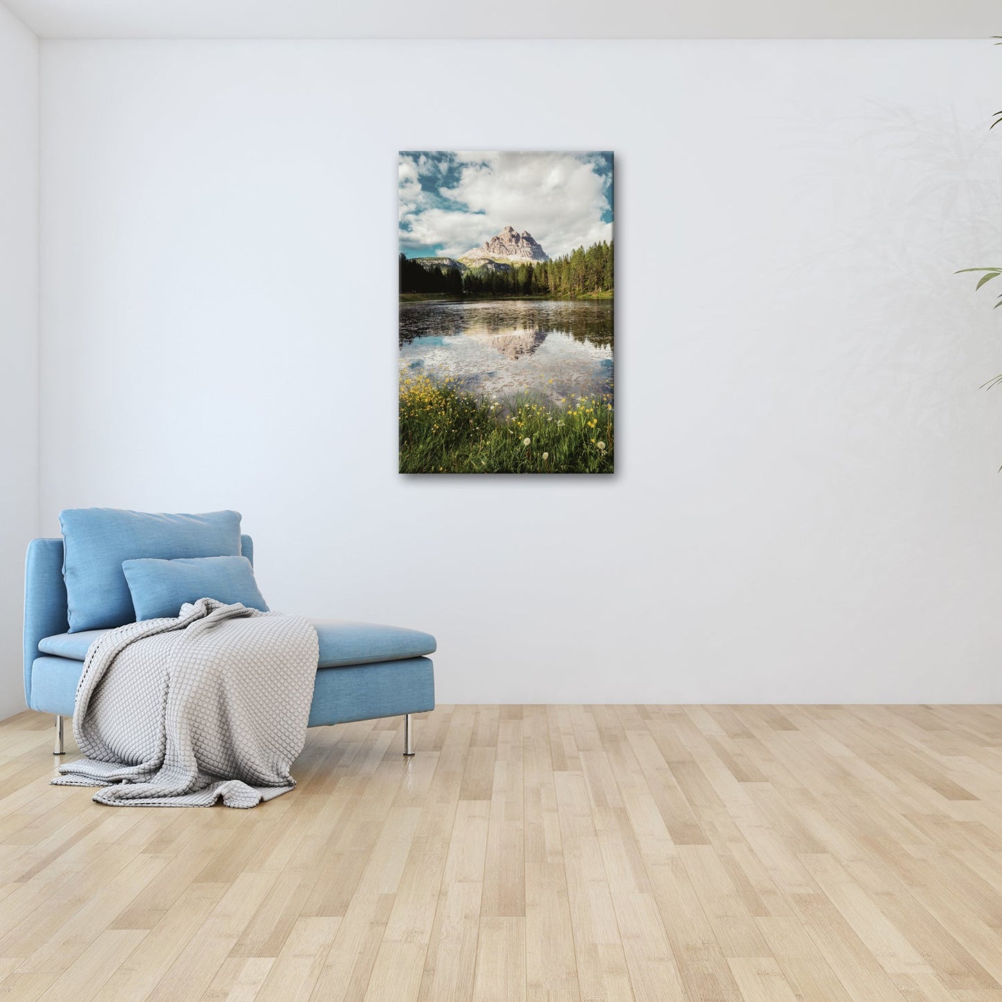 Leinwandbild Bergspiegel im See – Natur malt ihr schönstes Porträt. - deyoli