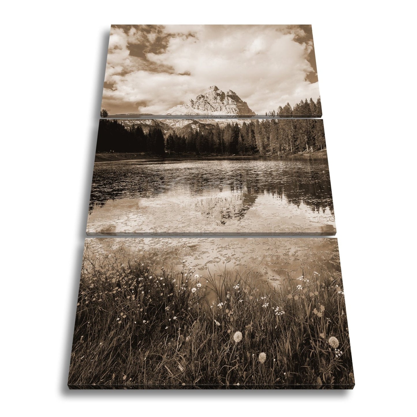 Leinwandbild Bergspiegel im See – Natur malt ihr schönstes Porträt. - deyoli