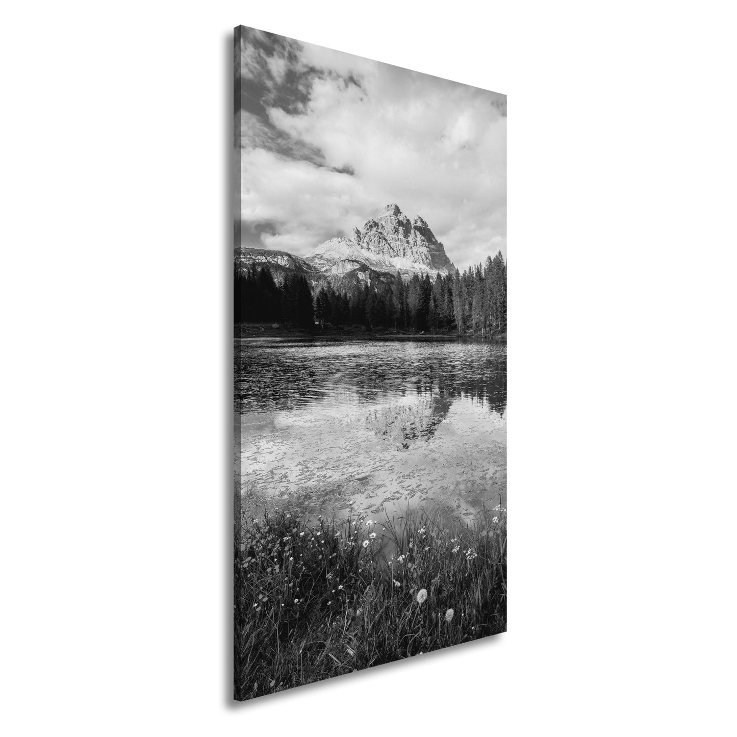 Leinwandbild Bergspiegel im See – Natur malt ihr schönstes Porträt. - deyoli