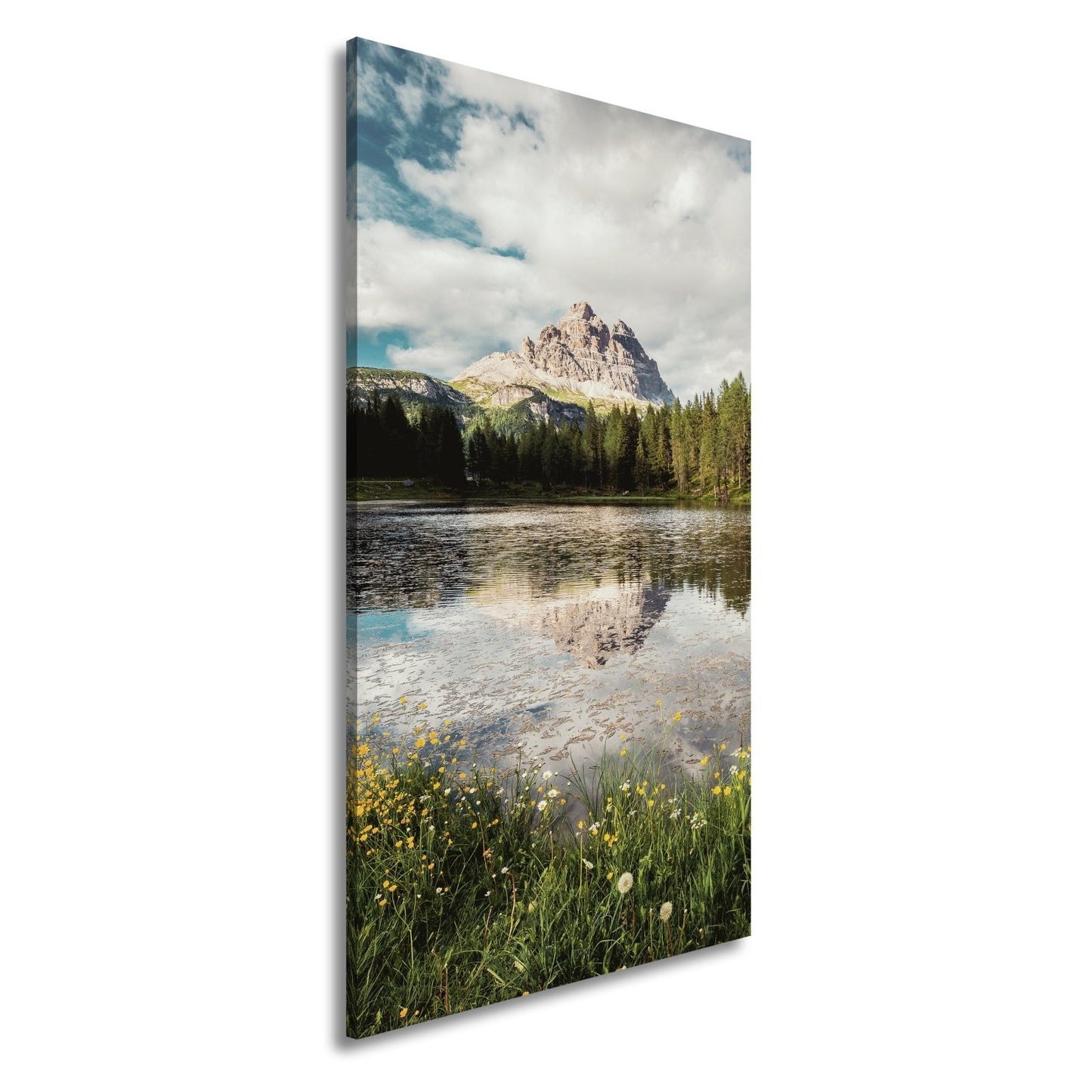 Leinwandbild Bergspiegel im See – Natur malt ihr schönstes Porträt. - deyoli