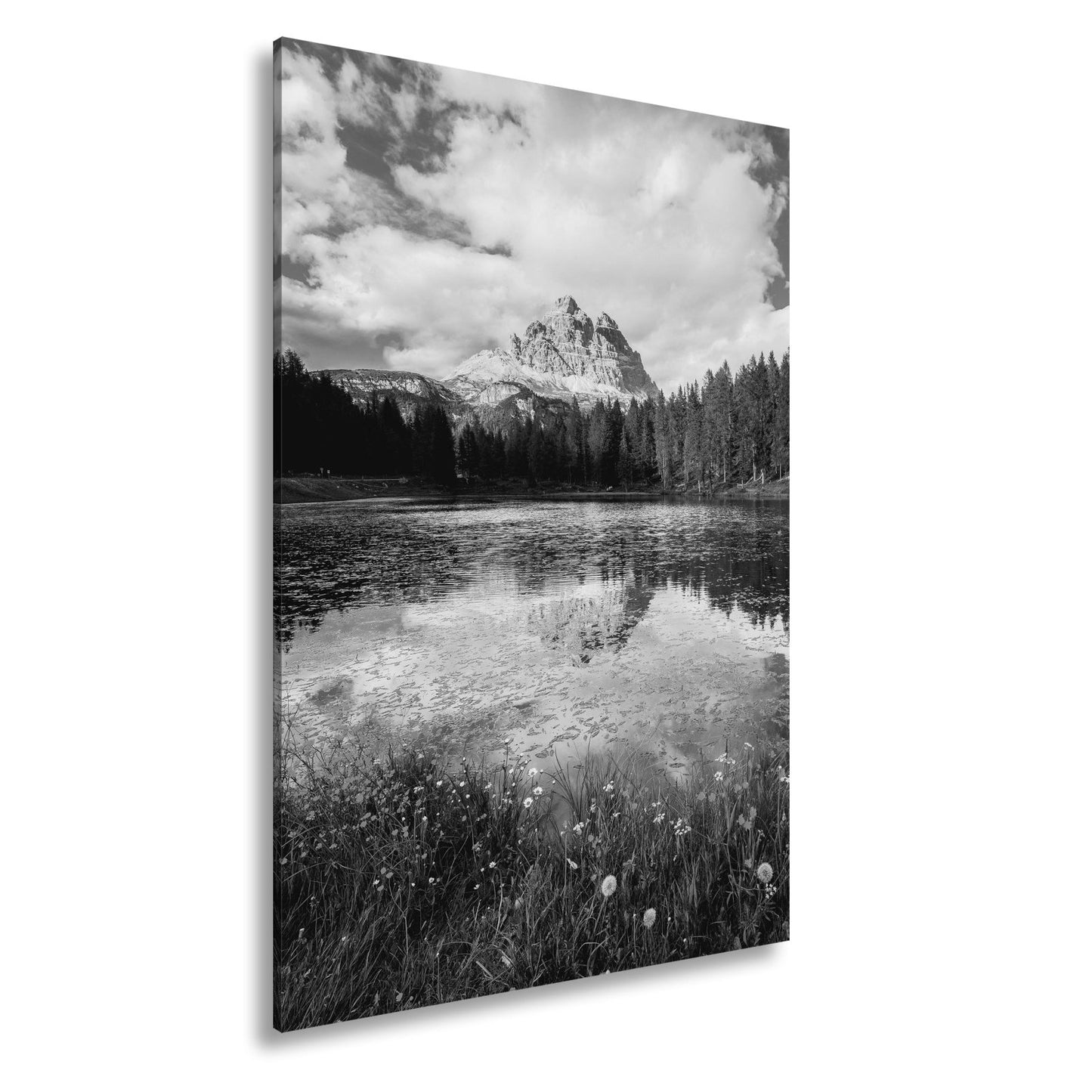Leinwandbild Bergspiegel im See – Natur malt ihr schönstes Porträt. - deyoli