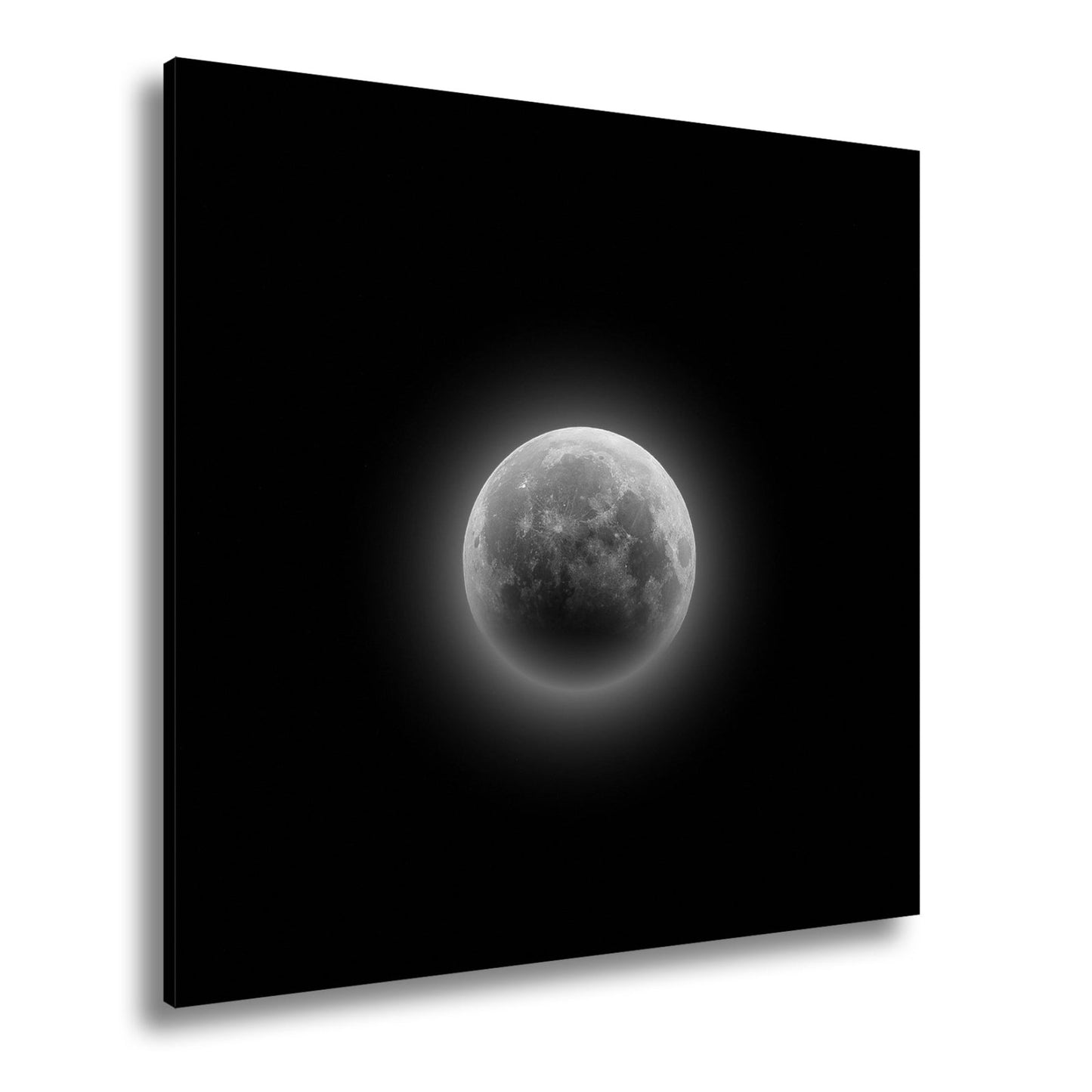 Leinwandbild Blutmond schwebt geheimnisvoll – Dunkler Nachthimmel XXL - deyoli