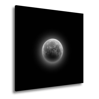 Leinwandbild Blutmond schwebt geheimnisvoll – Dunkler Nachthimmel XXL - deyoli