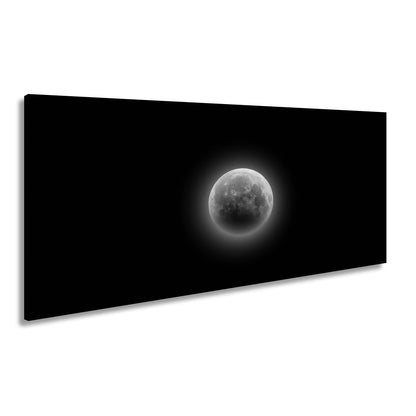 Leinwandbild Blutmond schwebt geheimnisvoll – Dunkler Nachthimmel XXL - deyoli