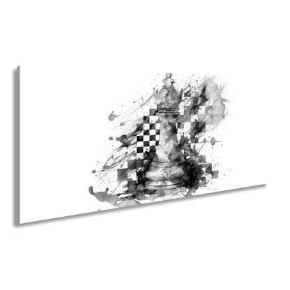 Leinwandbild Bunte Schachkunst – Kreative Farbexplosion XXL - deyoli
