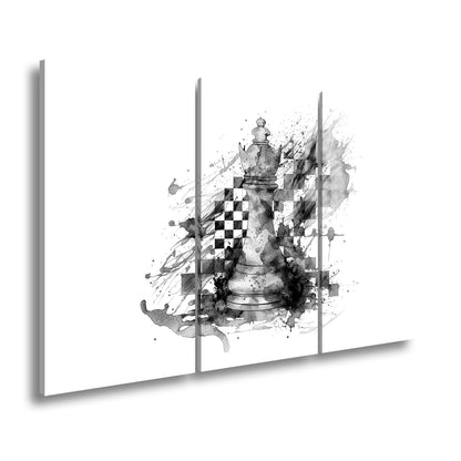 Leinwandbild Bunte Schachkunst – Kreative Farbexplosion XXL - deyoli