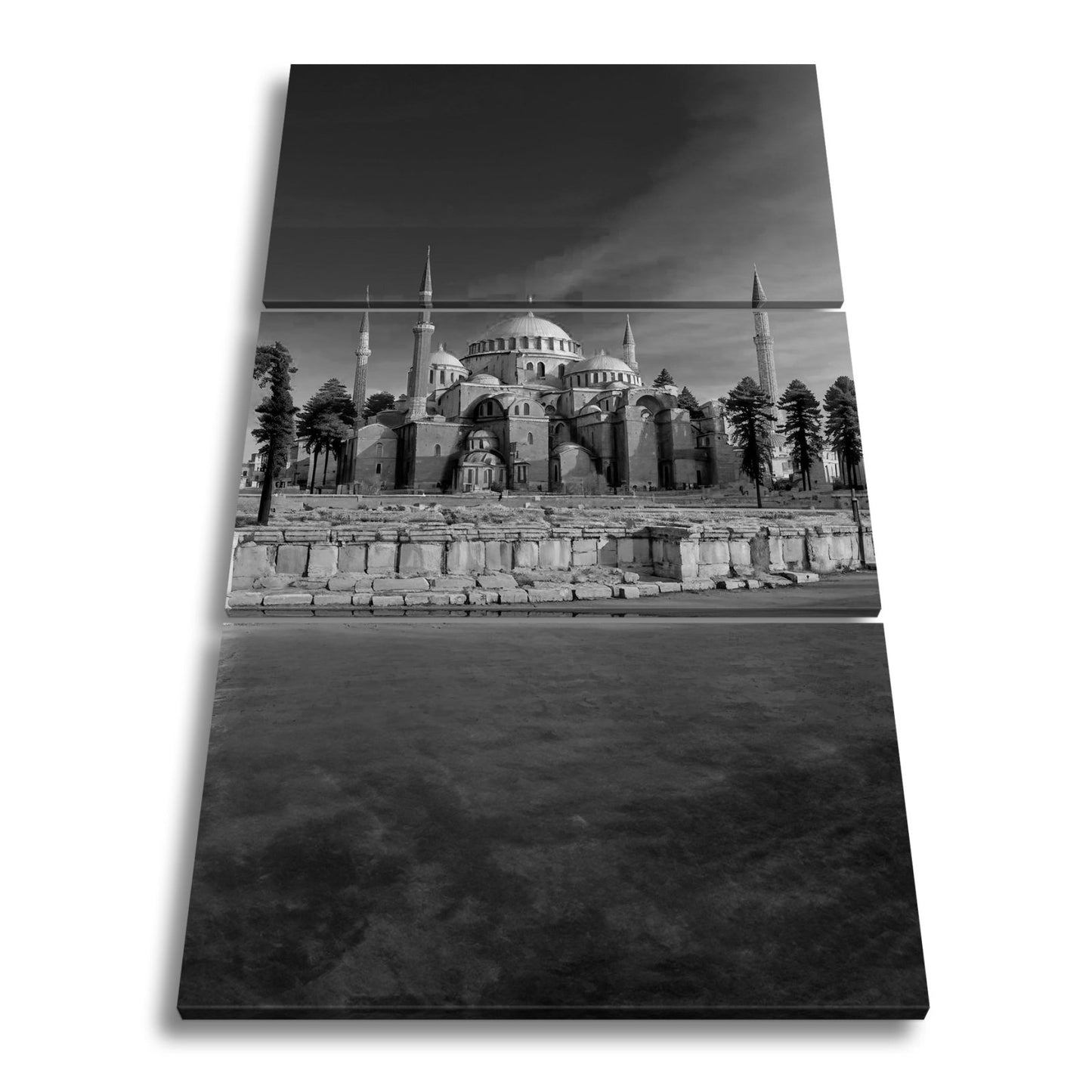 Leinwandbild Byzantinische Pracht – die Hagia Sophia im Abendlicht. - deyoli