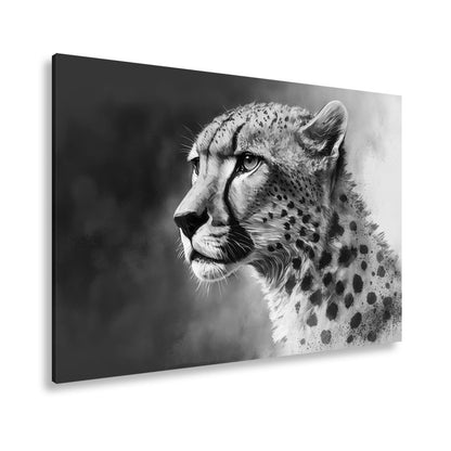 Leinwandbild Cheetahblick – wild, fokussiert und majestätisch gemalt. - deyoli