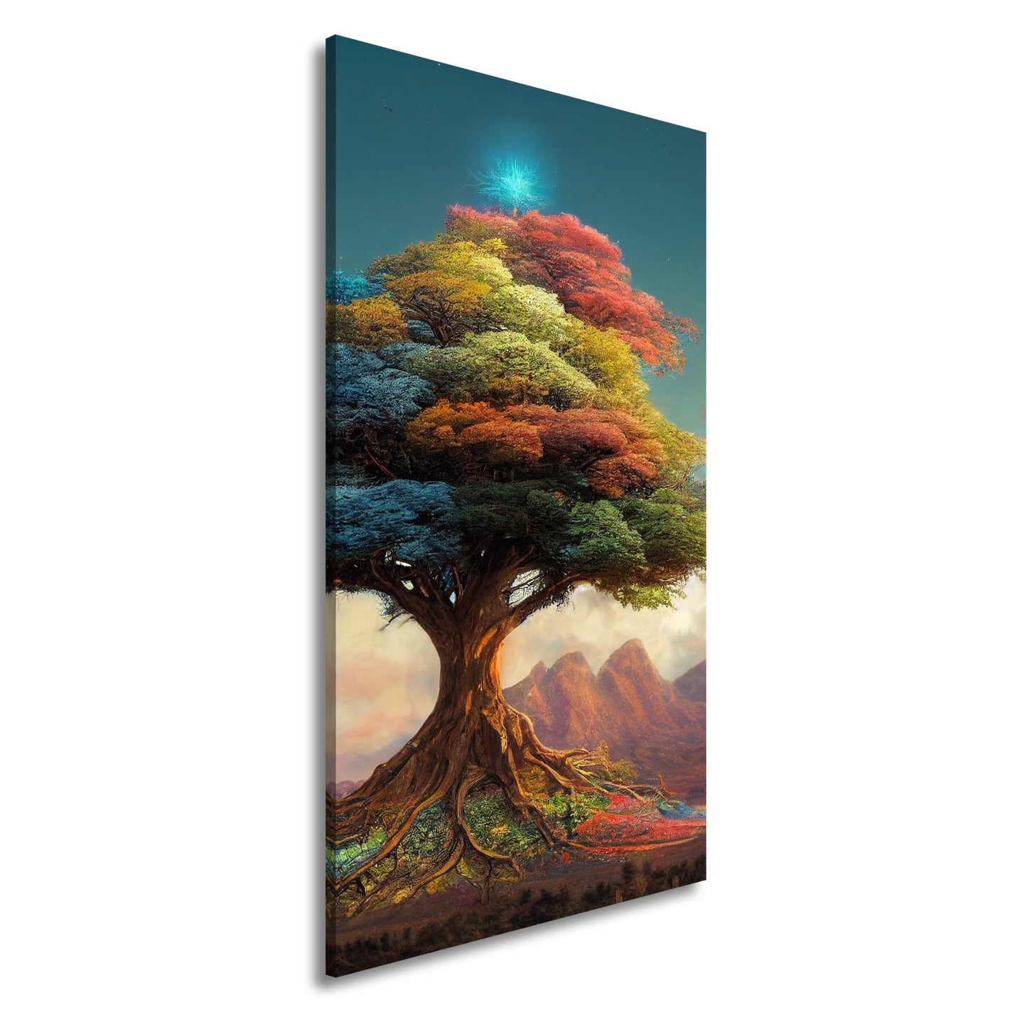 Leinwandbild Der Baum der Farben – ein Märchen aus Licht und Leben. - deyoli
