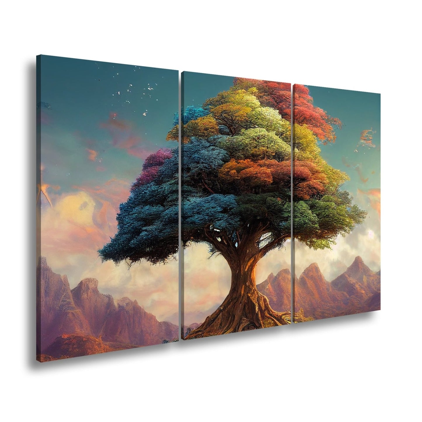 Leinwandbild Der Baum der Farben – ein Märchen aus Licht und Leben. - deyoli