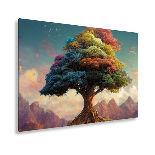 Leinwandbild Der Baum der Farben – ein Märchen aus Licht und Leben. - deyoli
