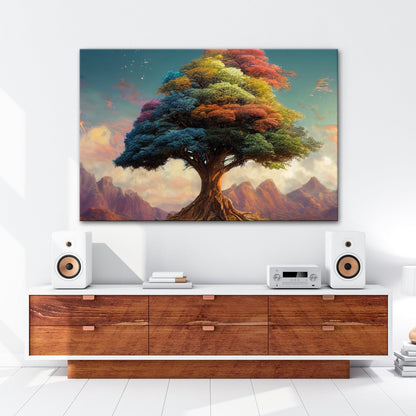 Leinwandbild Der Baum der Farben – ein Märchen aus Licht und Leben. - deyoli