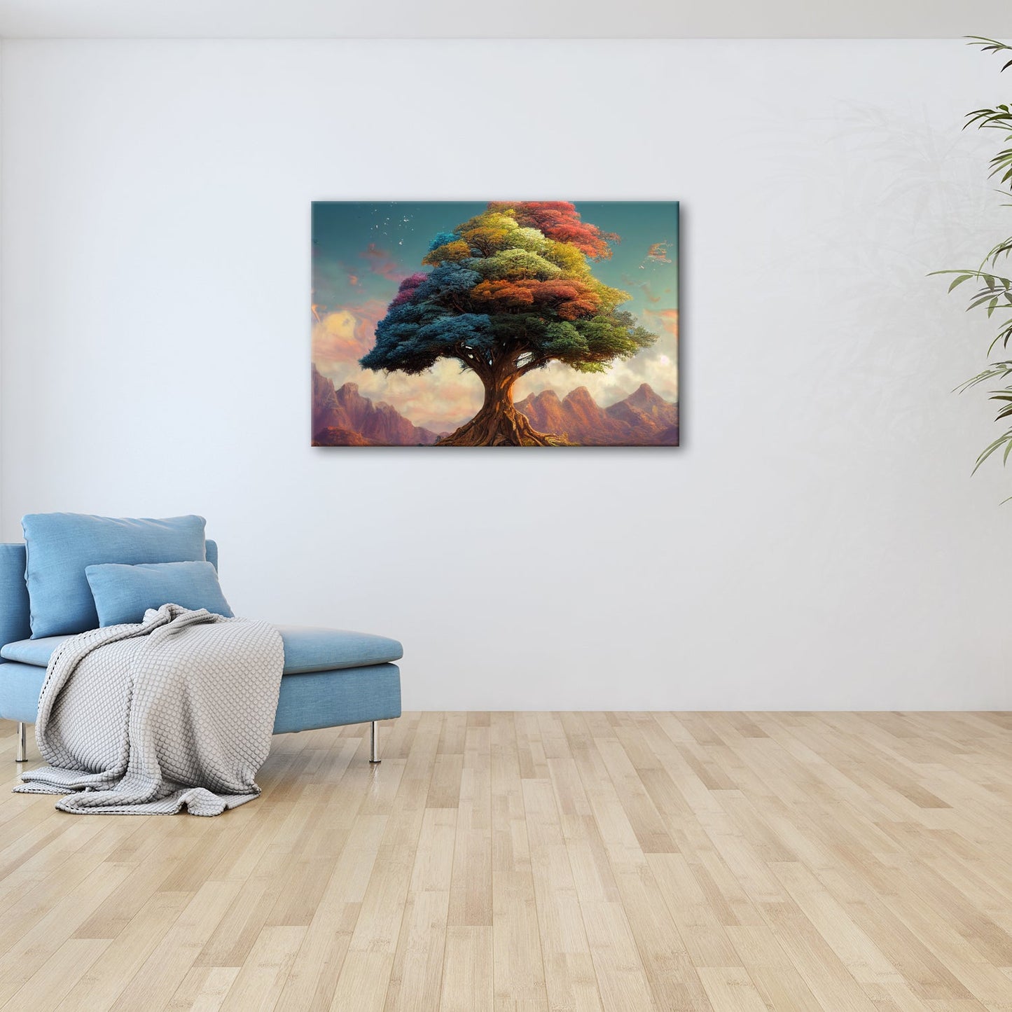 Leinwandbild Der Baum der Farben – ein Märchen aus Licht und Leben. - deyoli
