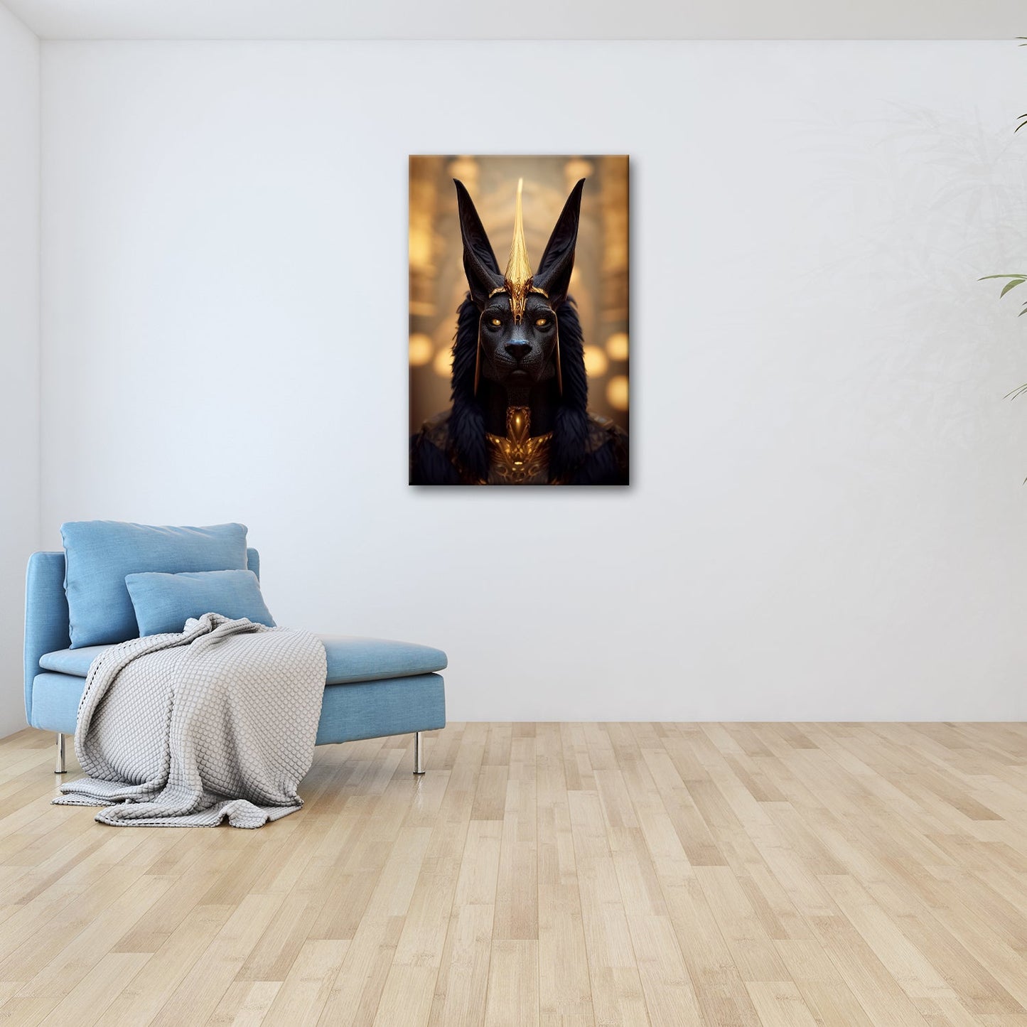Leinwandbild Der Blick des Anubis – geheimnisvoll, würdevoll, göttlich. - deyoli