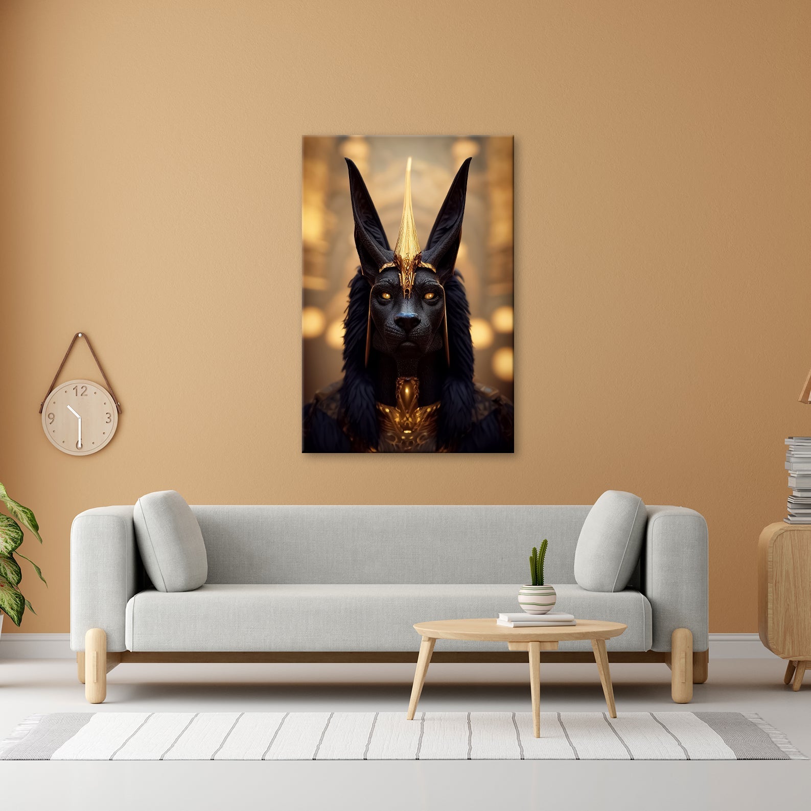 Leinwandbild Der Blick des Anubis – geheimnisvoll, würdevoll, göttlich. - deyoli