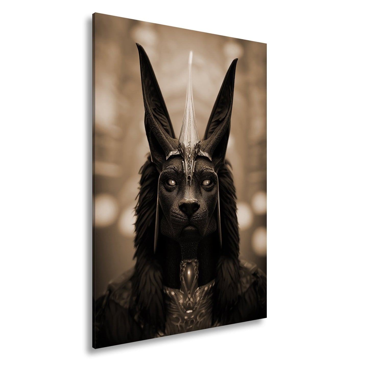 Leinwandbild Der Blick des Anubis – geheimnisvoll, würdevoll, göttlich. - deyoli