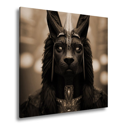 Leinwandbild Der Blick des Anubis – geheimnisvoll, würdevoll, göttlich. - deyoli