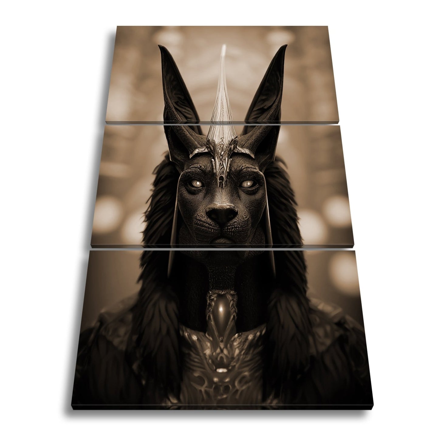 Leinwandbild Der Blick des Anubis – geheimnisvoll, würdevoll, göttlich. - deyoli