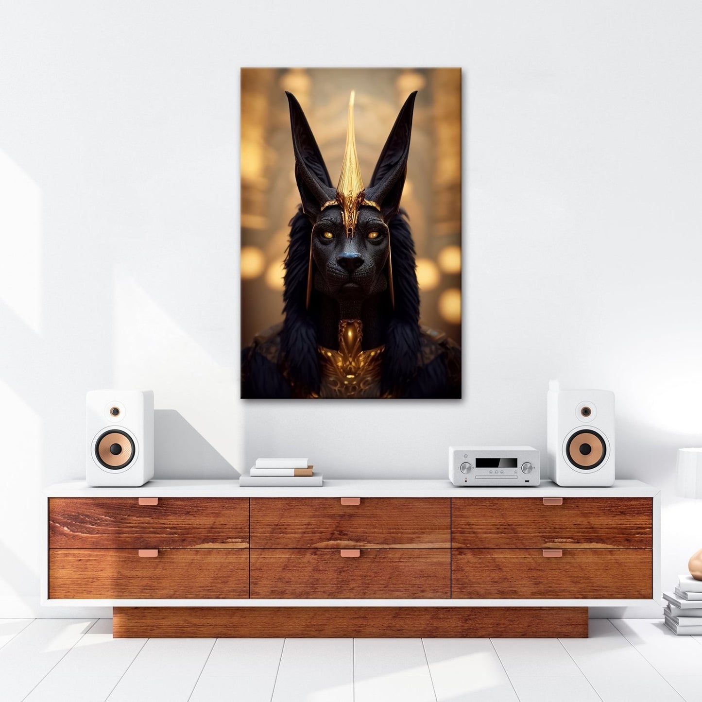 Leinwandbild Der Blick des Anubis – geheimnisvoll, würdevoll, göttlich. - deyoli