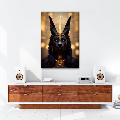 Leinwandbild Der Blick des Anubis – geheimnisvoll, würdevoll, göttlich. - deyoli