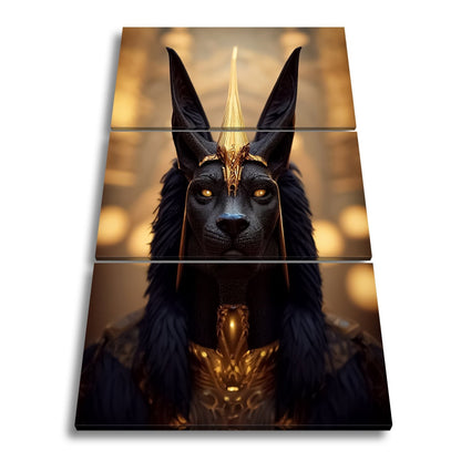 Leinwandbild Der Blick des Anubis – geheimnisvoll, würdevoll, göttlich. - deyoli