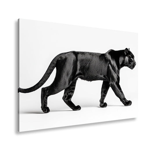 Leinwandbild Die schwarze Eleganz einer lautlosen Jägerin - deyoli