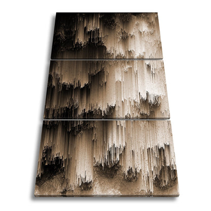 Leinwandbild Digitale Landschaft aus Farbe und Struktur XXL – Abstrakte Kunst - deyoli