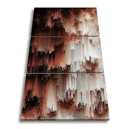 Leinwandbild Digitale Landschaft aus Farbe und Struktur XXL – Abstrakte Kunst - deyoli