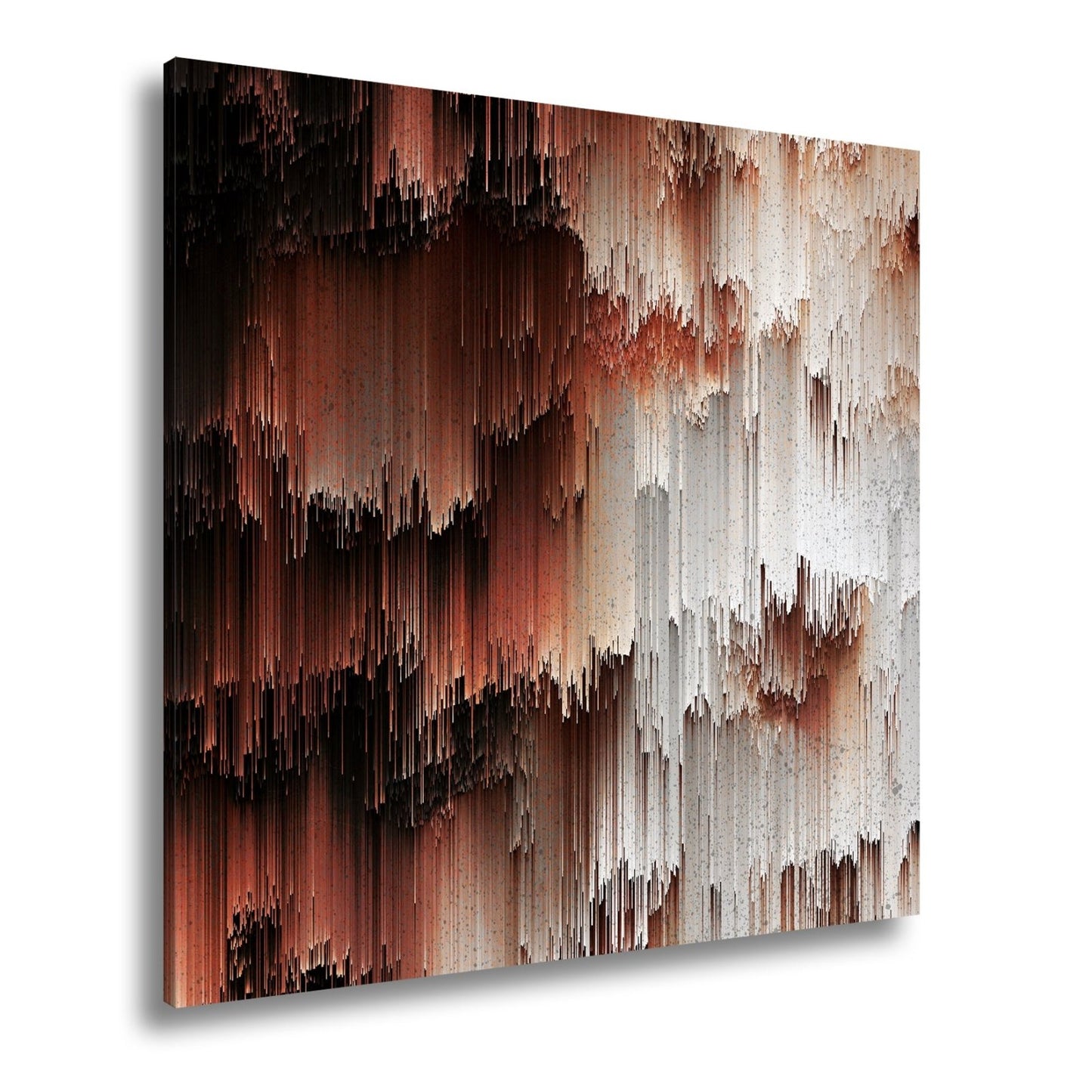Leinwandbild Digitale Landschaft aus Farbe und Struktur XXL – Abstrakte Kunst - deyoli
