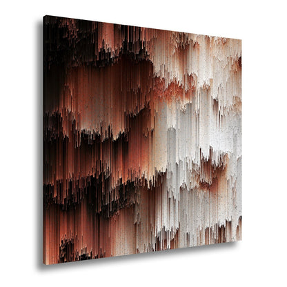 Leinwandbild Digitale Landschaft aus Farbe und Struktur XXL – Abstrakte Kunst - deyoli
