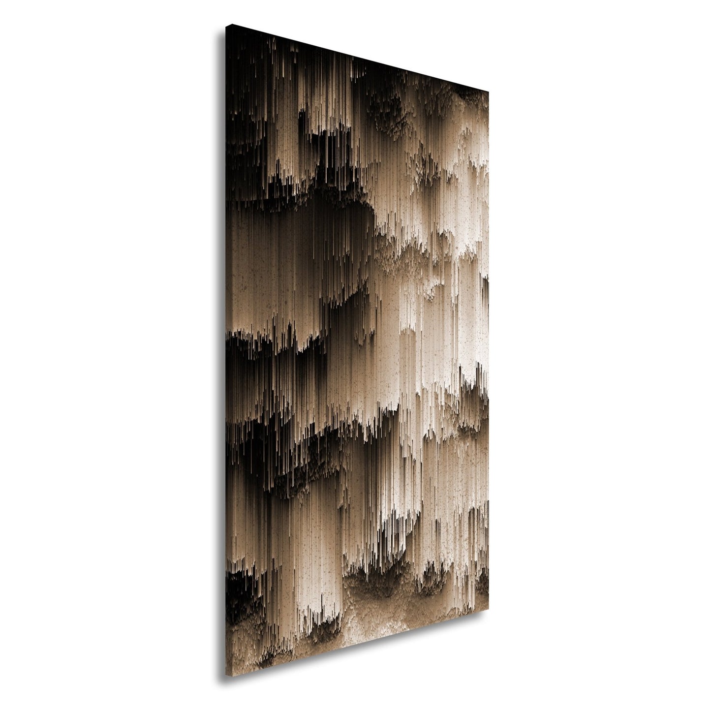 Leinwandbild Digitale Landschaft aus Farbe und Struktur XXL – Abstrakte Kunst - deyoli