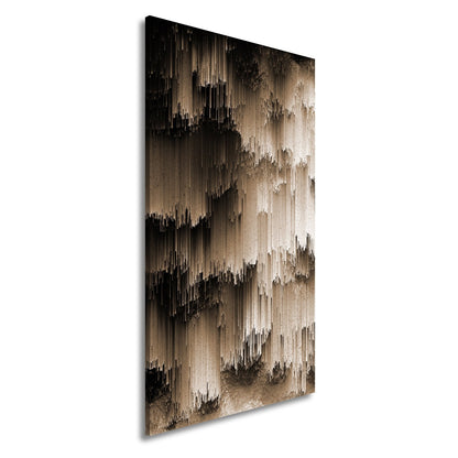 Leinwandbild Digitale Landschaft aus Farbe und Struktur XXL – Abstrakte Kunst - deyoli