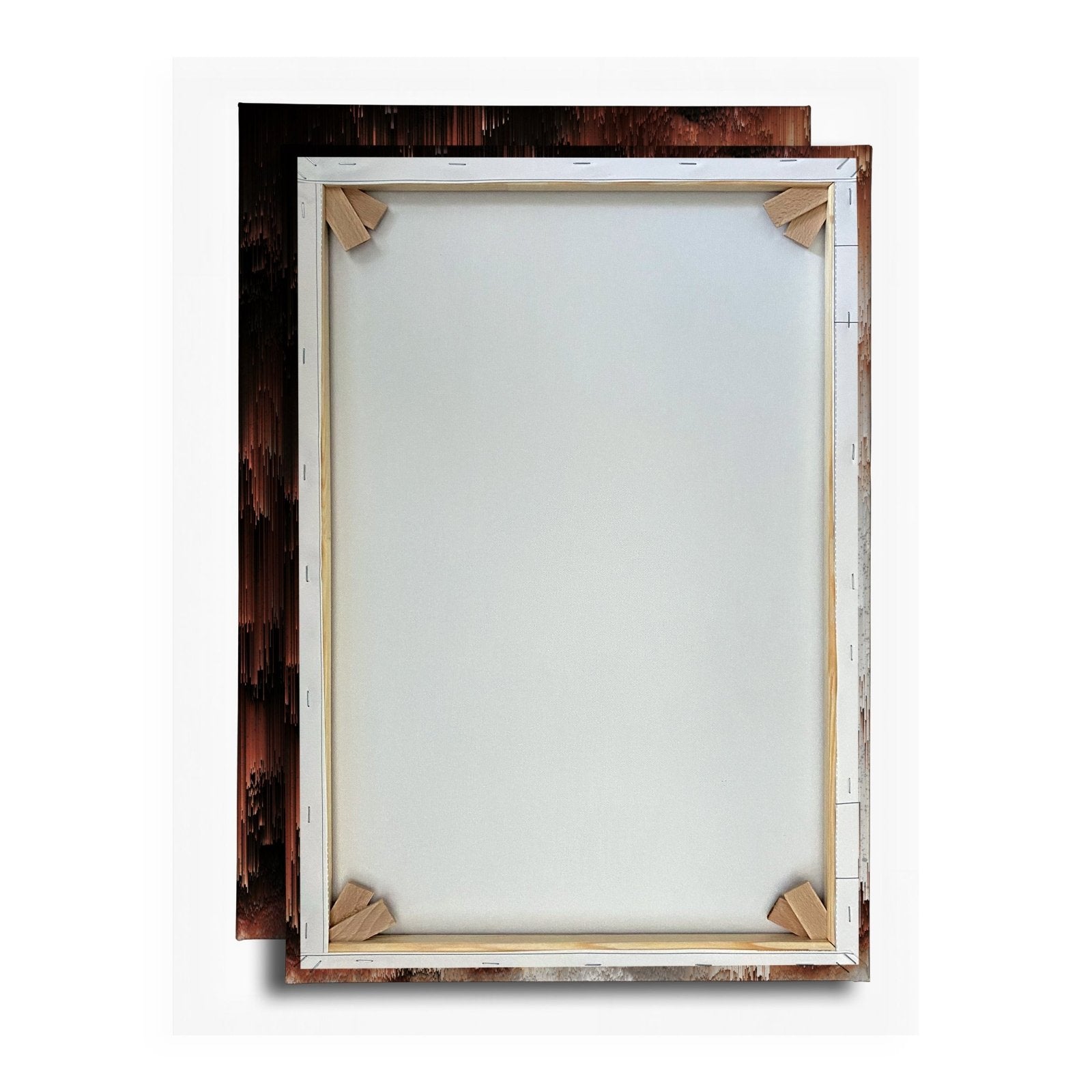 Leinwandbild Digitale Landschaft aus Farbe und Struktur XXL – Abstrakte Kunst - deyoli