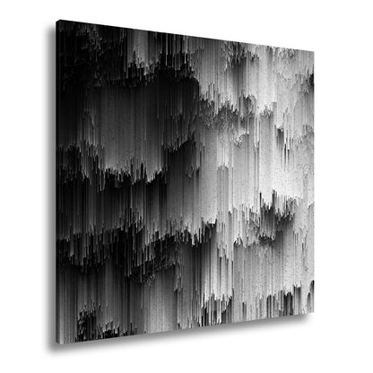 Leinwandbild Digitale Landschaft aus Farbe und Struktur XXL – Abstrakte Kunst - deyoli