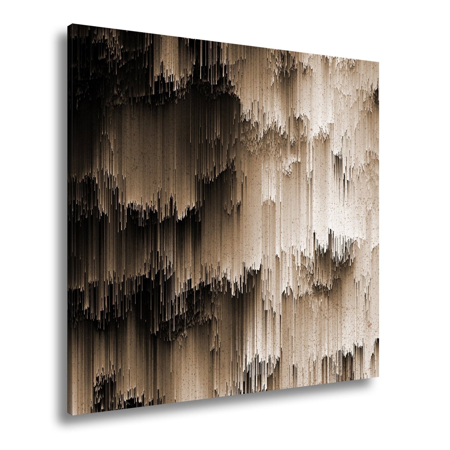 Leinwandbild Digitale Landschaft aus Farbe und Struktur XXL – Abstrakte Kunst - deyoli