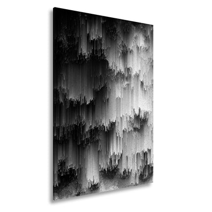 Leinwandbild Digitale Landschaft aus Farbe und Struktur XXL – Abstrakte Kunst - deyoli