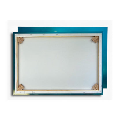 Leinwandbild Ein Kugelfisch blickt neugierig in die Tiefe. - deyoli