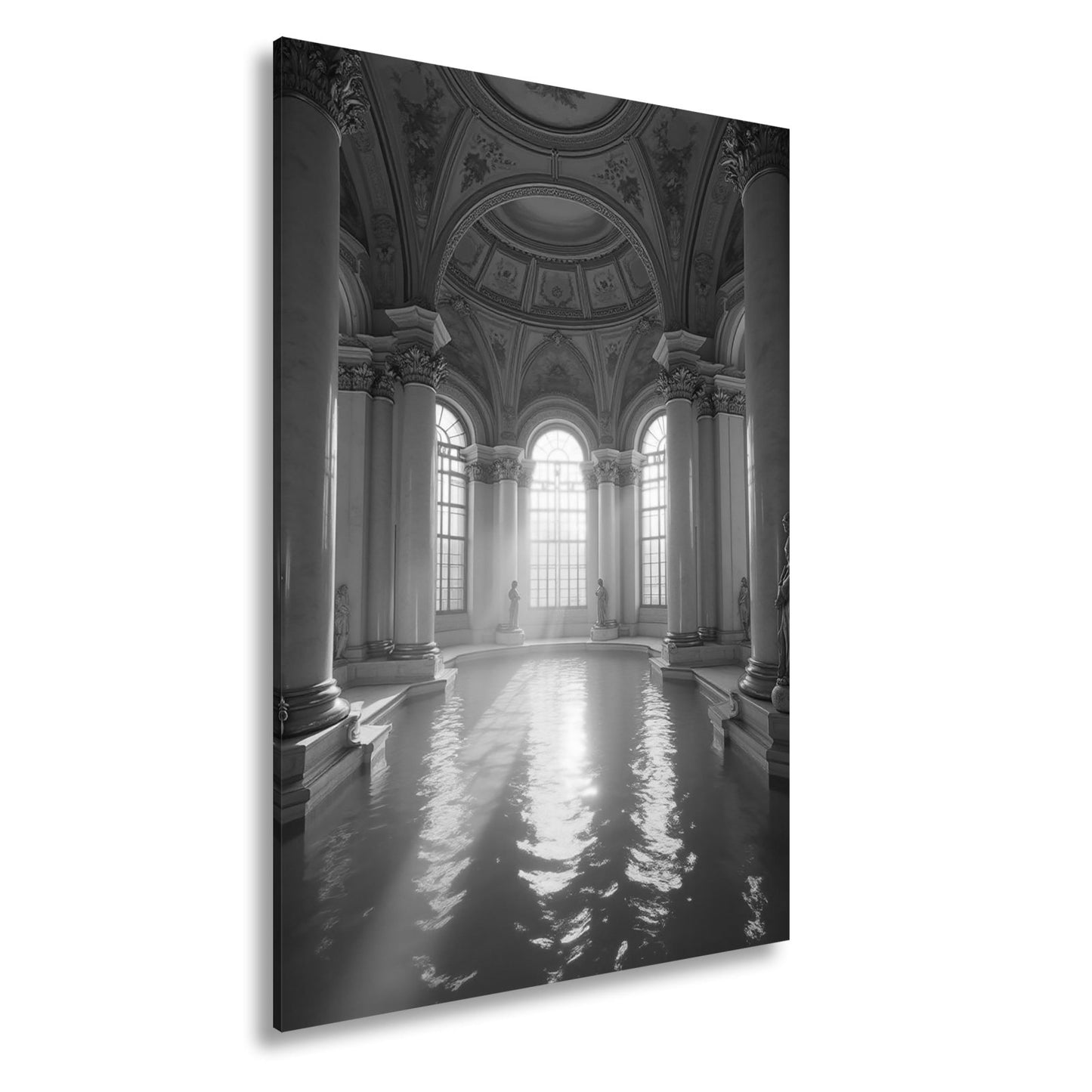 Leinwandbild Ein Palast aus Licht, Marmor und glitzerndem Wasser. - deyoli