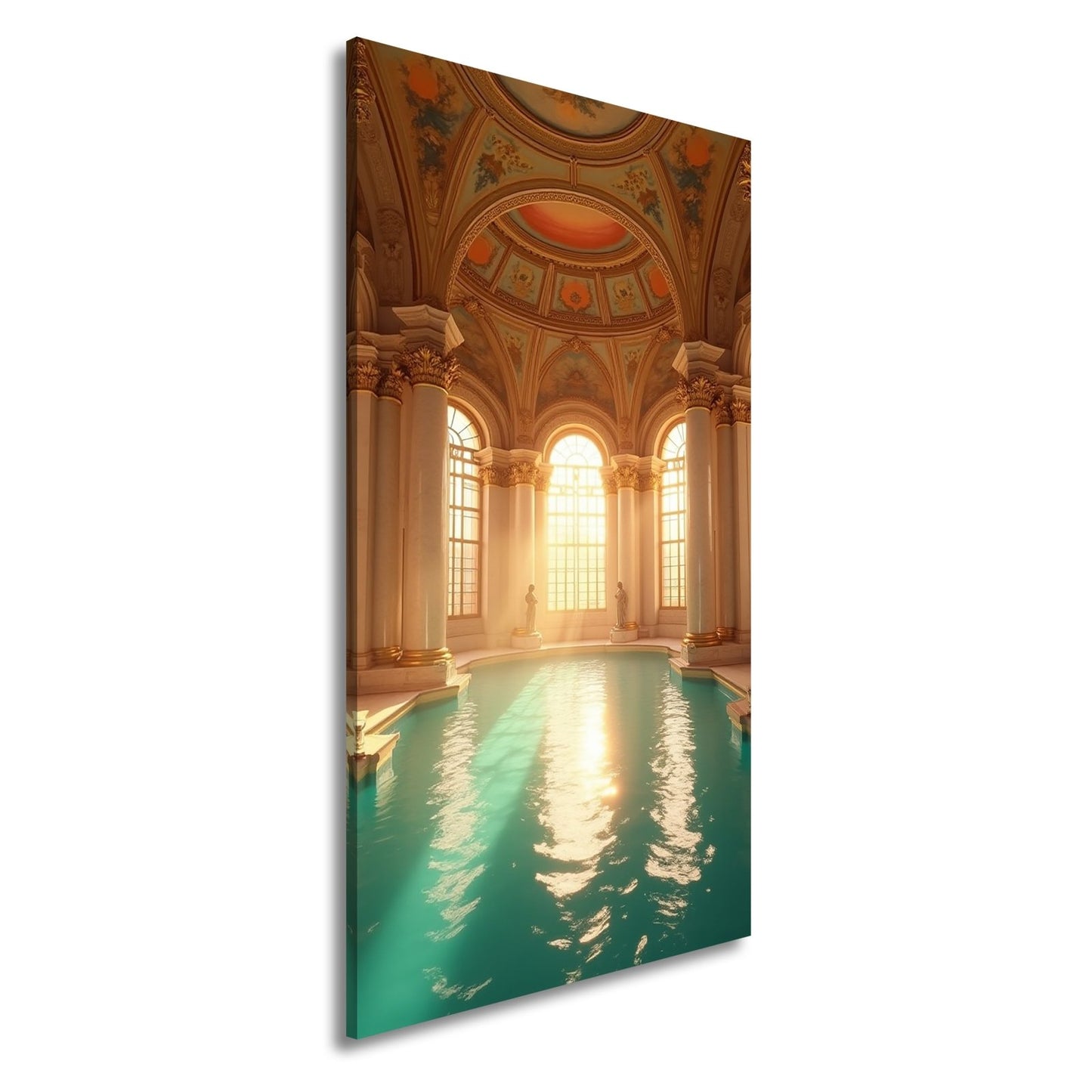 Leinwandbild Ein Palast aus Licht, Marmor und glitzerndem Wasser. - deyoli