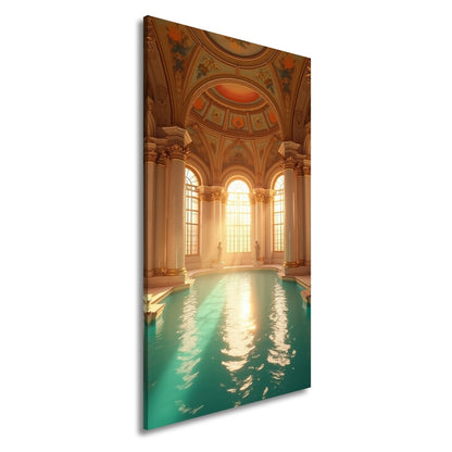 Leinwandbild Ein Palast aus Licht, Marmor und glitzerndem Wasser. - deyoli