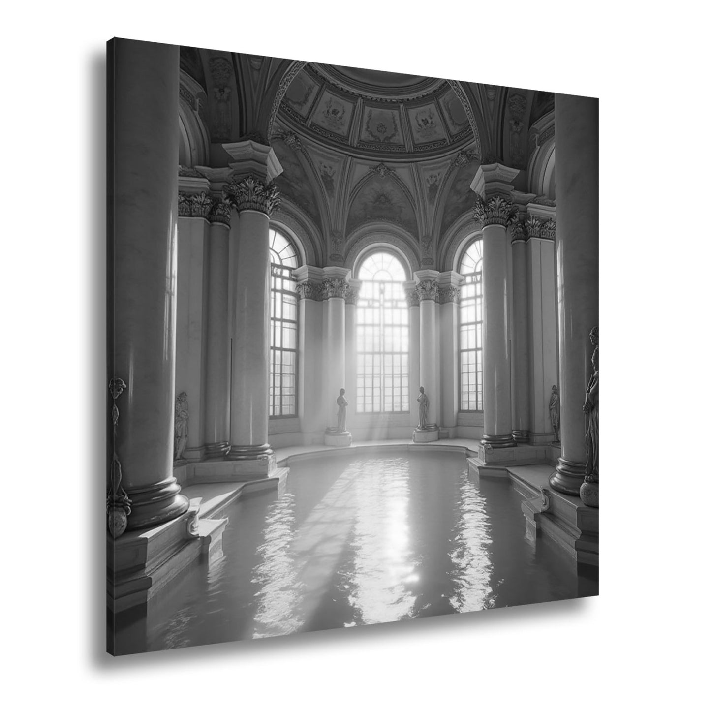 Leinwandbild Ein Palast aus Licht, Marmor und glitzerndem Wasser. - deyoli
