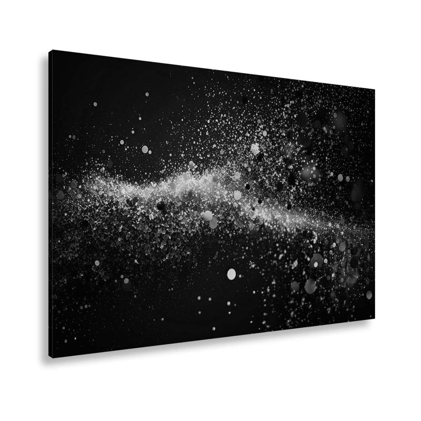 Leinwandbild Ein Tanz aus Licht und Glanz im dunklen Kosmos. - deyoli