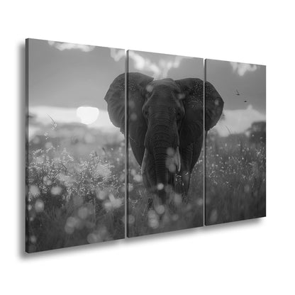 Leinwandbild Elefant im Glanz der Savanne – majestätisch und nah. - deyoli