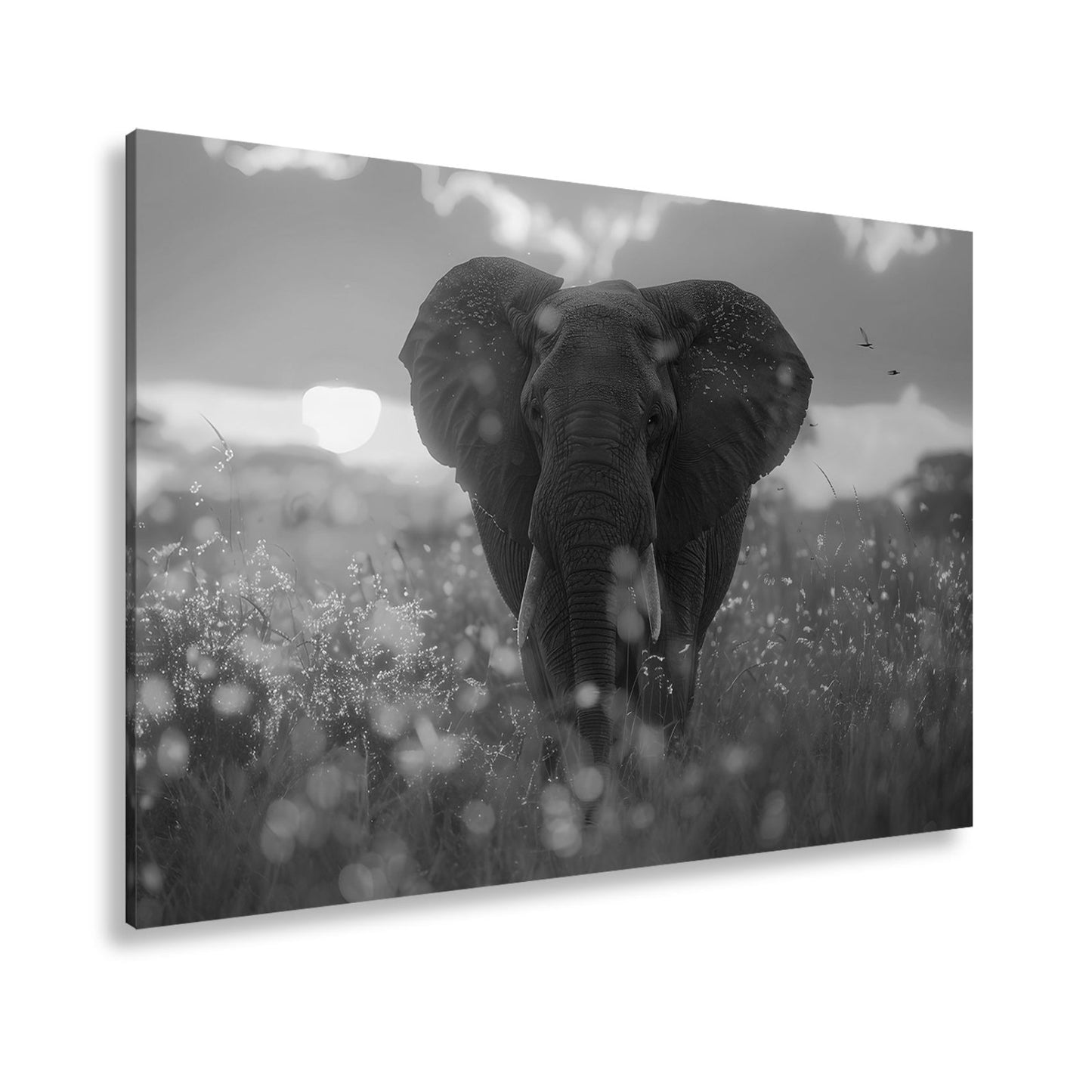 Leinwandbild Elefant im Glanz der Savanne – majestätisch und nah. - deyoli