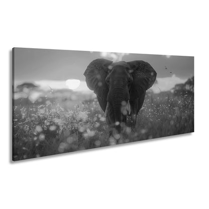 Leinwandbild Elefant im Glanz der Savanne – majestätisch und nah. - deyoli