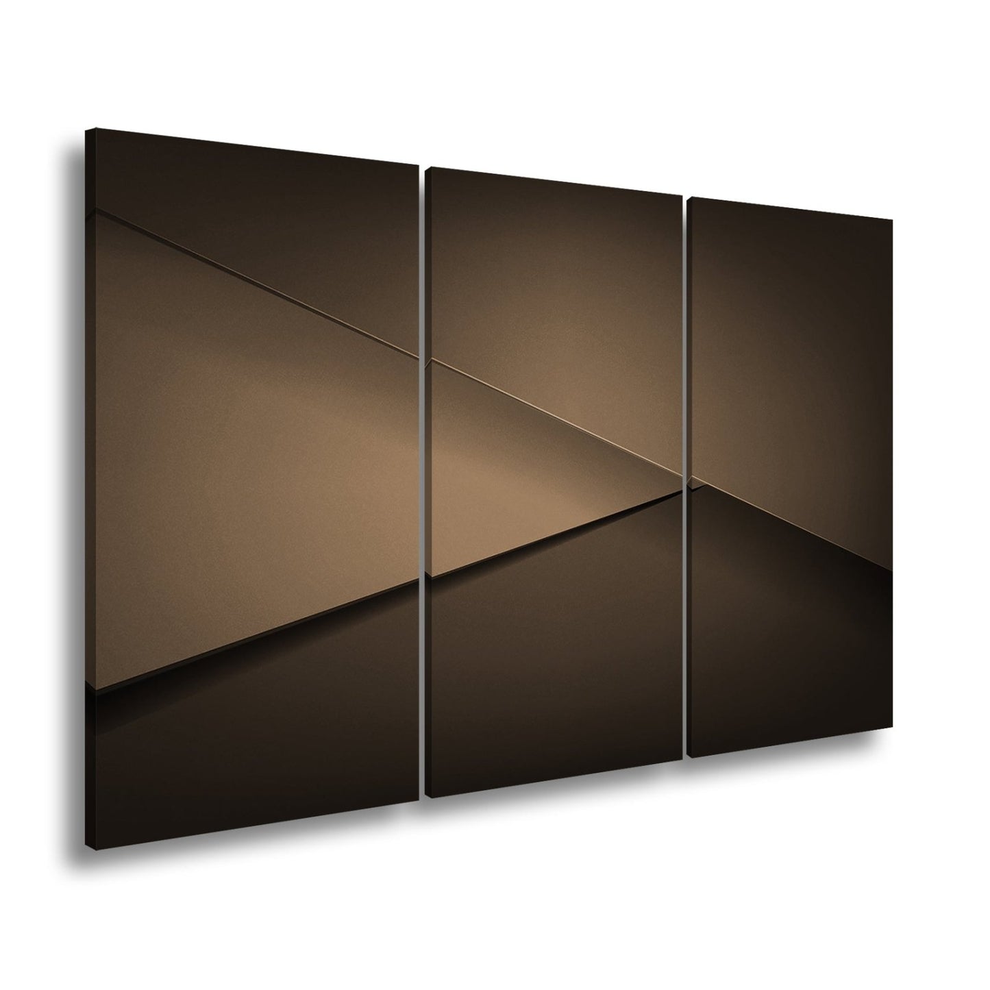 Leinwandbild Elegante rote Flächen in minimalistischer, moderner Geometrie - deyoli