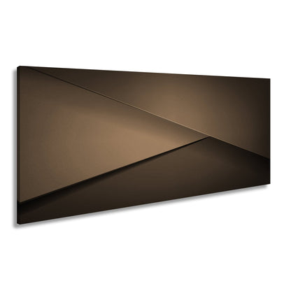 Leinwandbild Elegante rote Flächen in minimalistischer, moderner Geometrie - deyoli