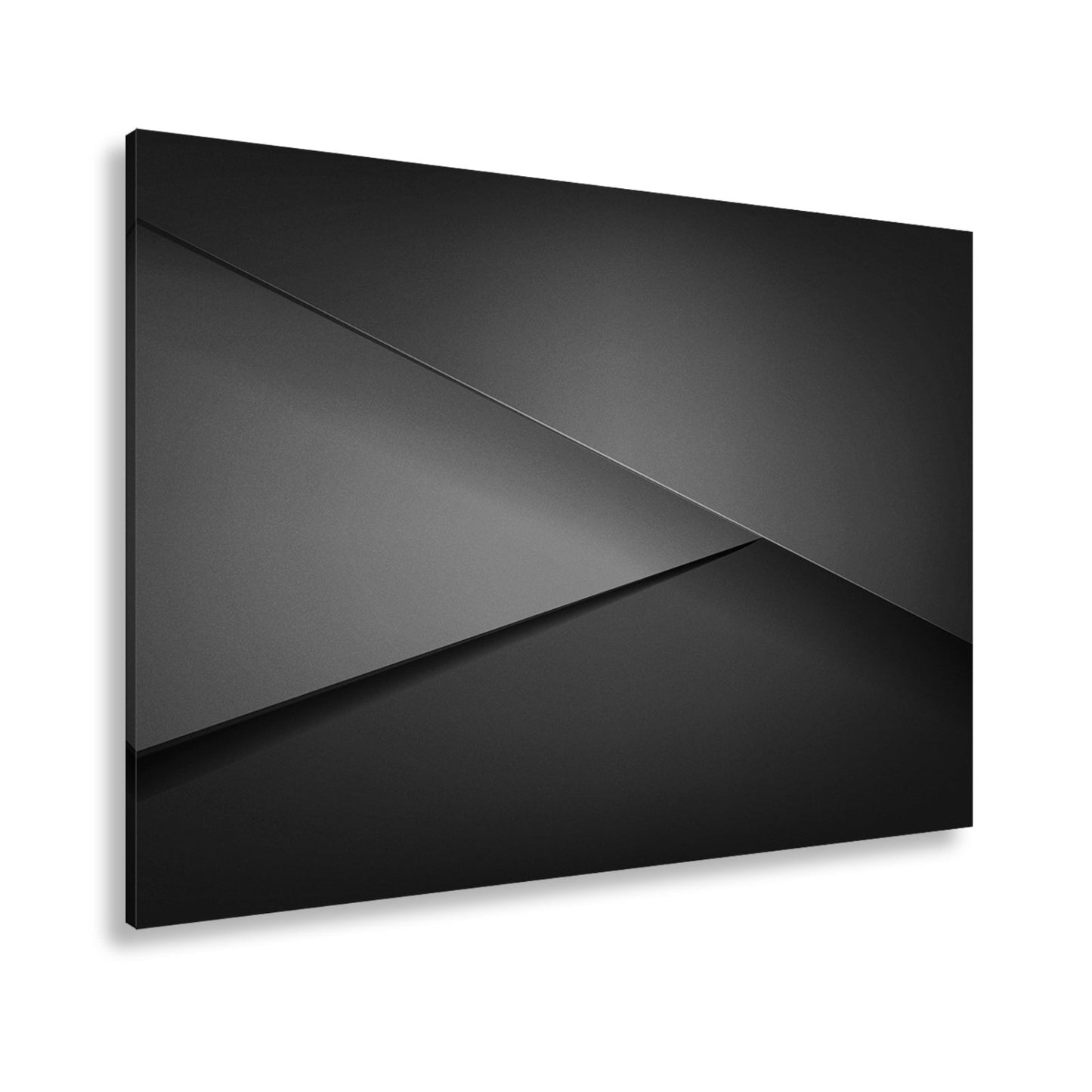 Leinwandbild Elegante rote Flächen in minimalistischer, moderner Geometrie - deyoli