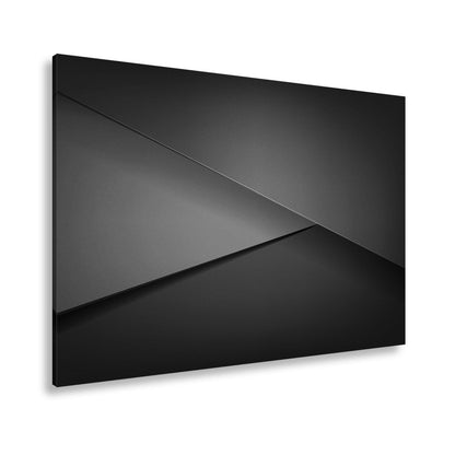 Leinwandbild Elegante rote Flächen in minimalistischer, moderner Geometrie - deyoli