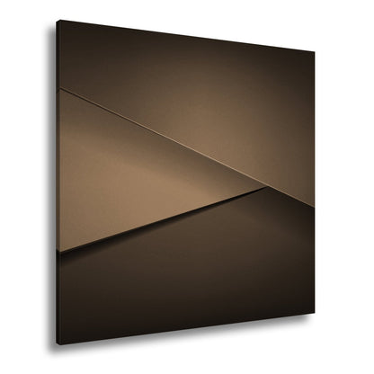 Leinwandbild Elegante rote Flächen in minimalistischer, moderner Geometrie - deyoli
